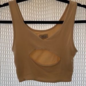Oh Polly! Underboob cutout crop top